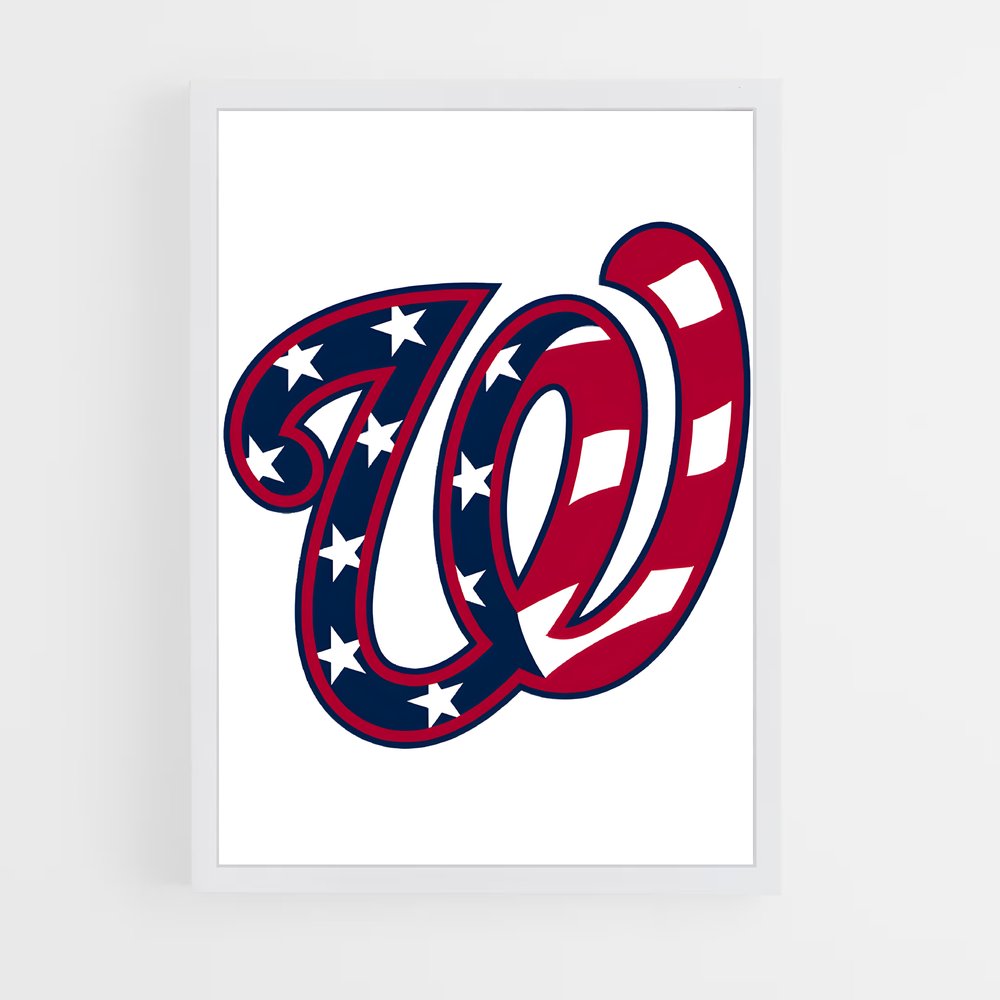 Poster Nationals en Action – affiche Baseball (vue 3)
